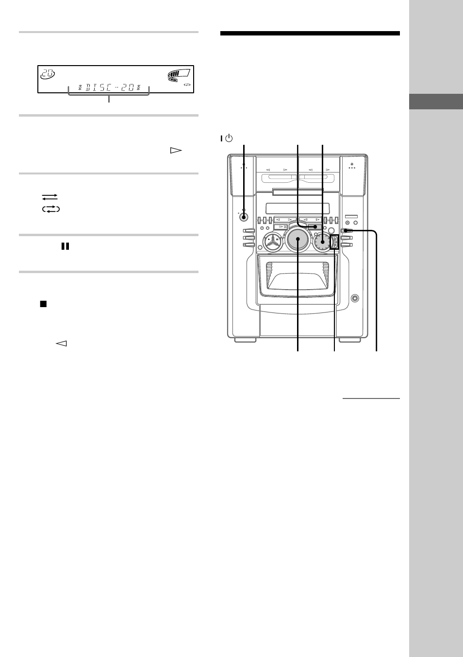 Listening to the radio –– preset tuning, Listening to the radio, Basic operations | Press cd synchro, Press x pause, Preset tuning, Recording starts, Press x. tips, Continued, You cannot listen to other sources while recording | Sony MHC-M100 User Manual | Page 17 / 56