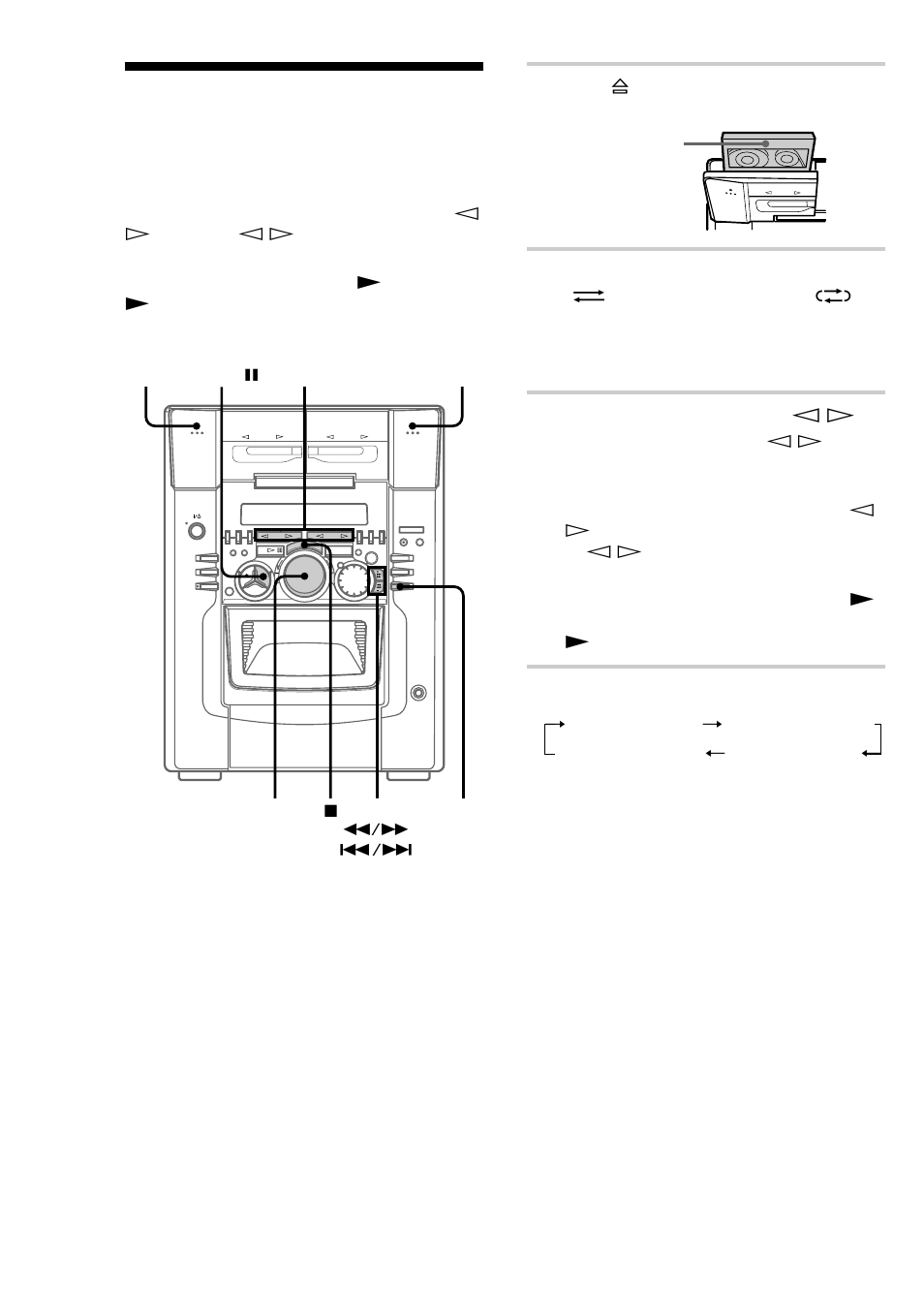 Playing a tape | Sony MHC-M100 User Manual | Page 20 / 56
