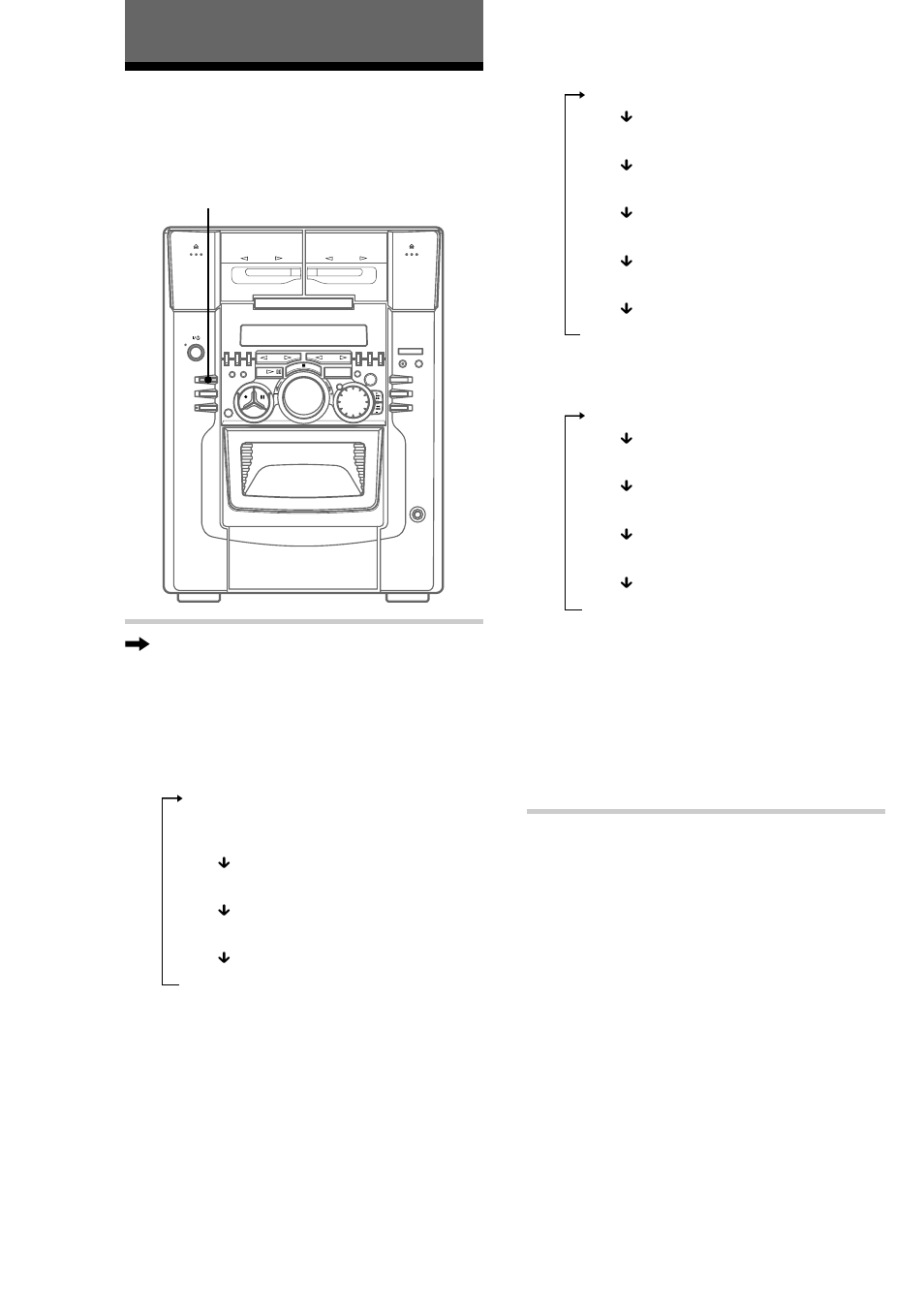 The cd player, Using the cd display | Sony MHC-M100 User Manual | Page 22 / 56