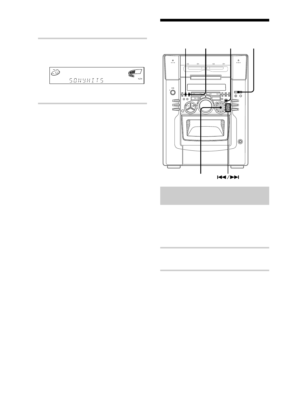 Locating a specific cd, Locating a disc by scanning each disc title, Labeling a cd (continued) | Press enter to complete the labelling procedure, Press function repeatedly until “cd” appears, Press scan, Selector scan search enter function | Sony MHC-M100 User Manual | Page 30 / 56