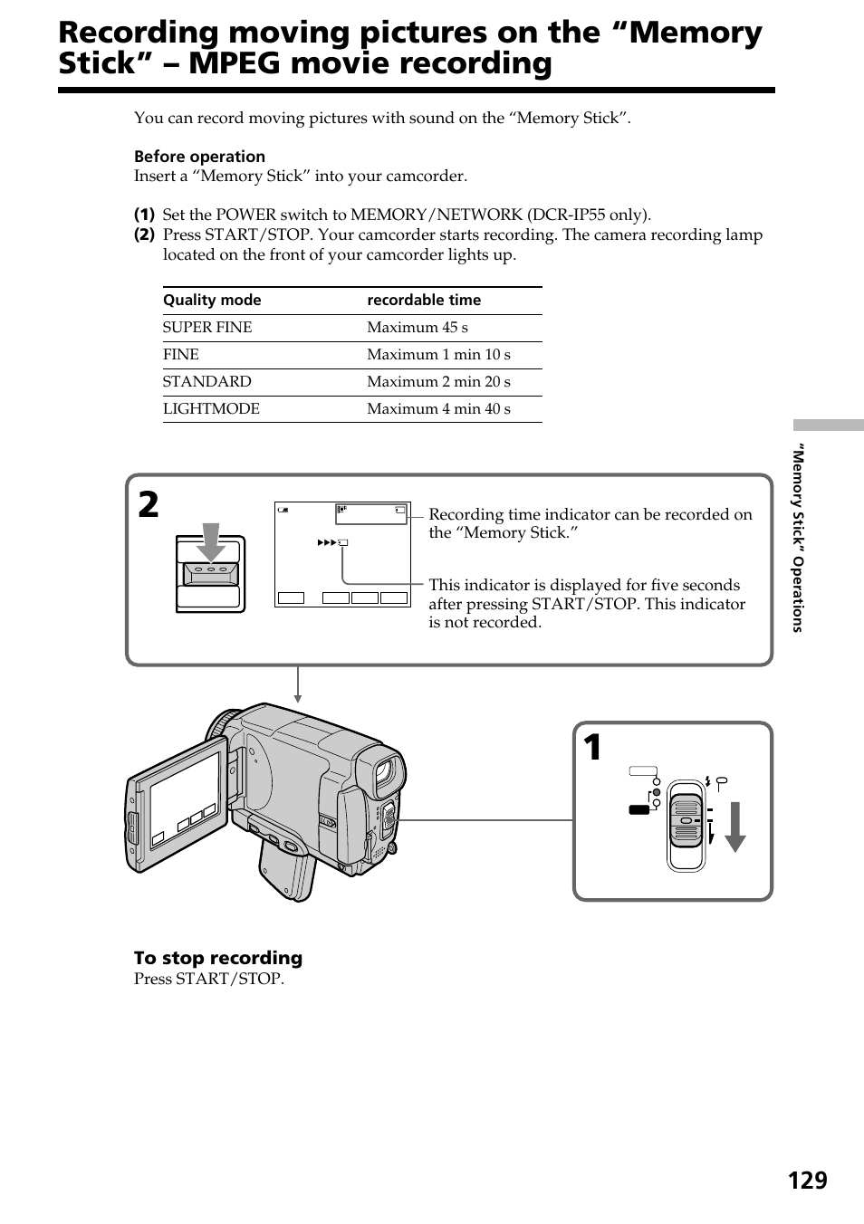 Sony DCR-IP55 User Manual | Page 129 / 216
