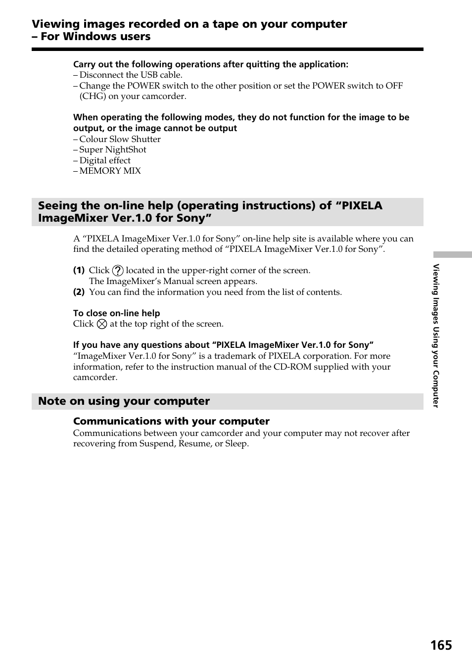 Sony DCR-IP55 User Manual | Page 165 / 216