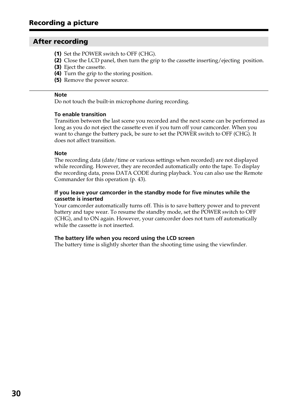 Sony DCR-IP55 User Manual | Page 30 / 216