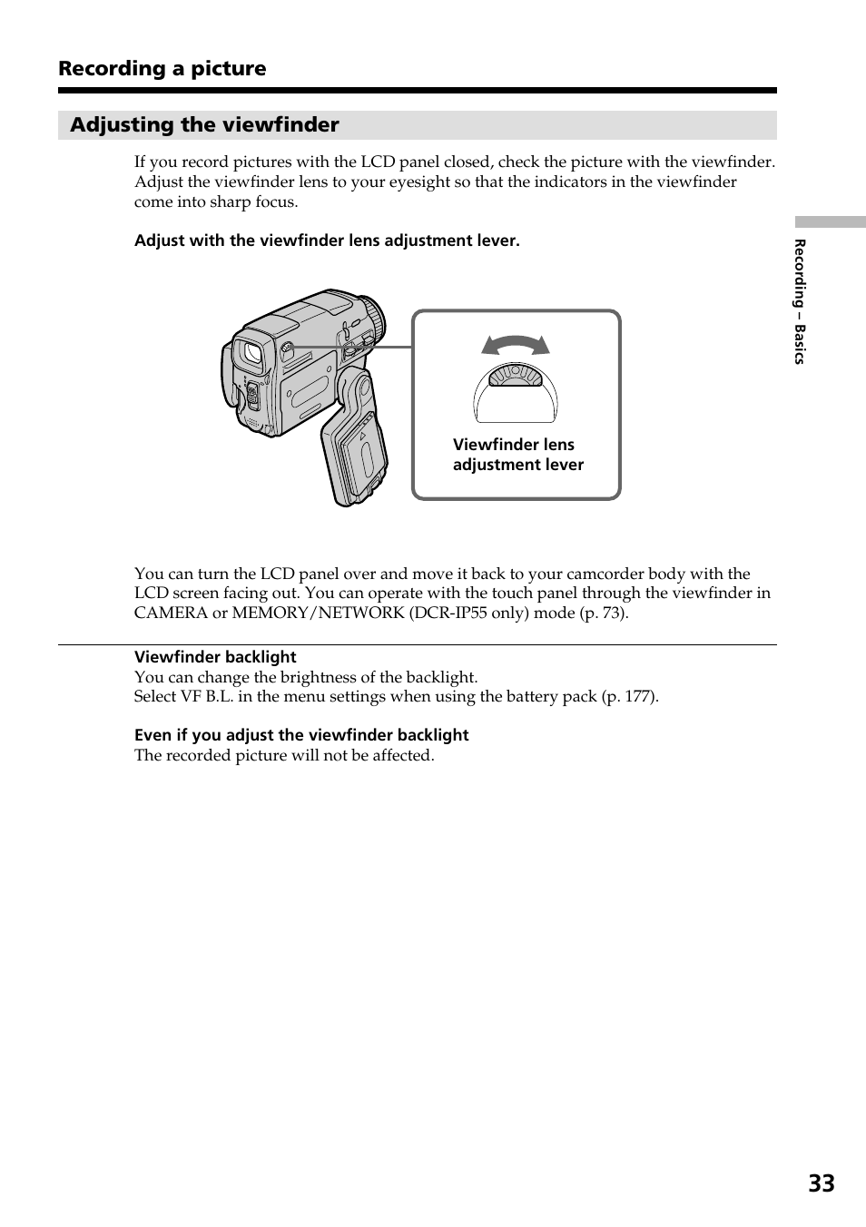 Sony DCR-IP55 User Manual | Page 33 / 216