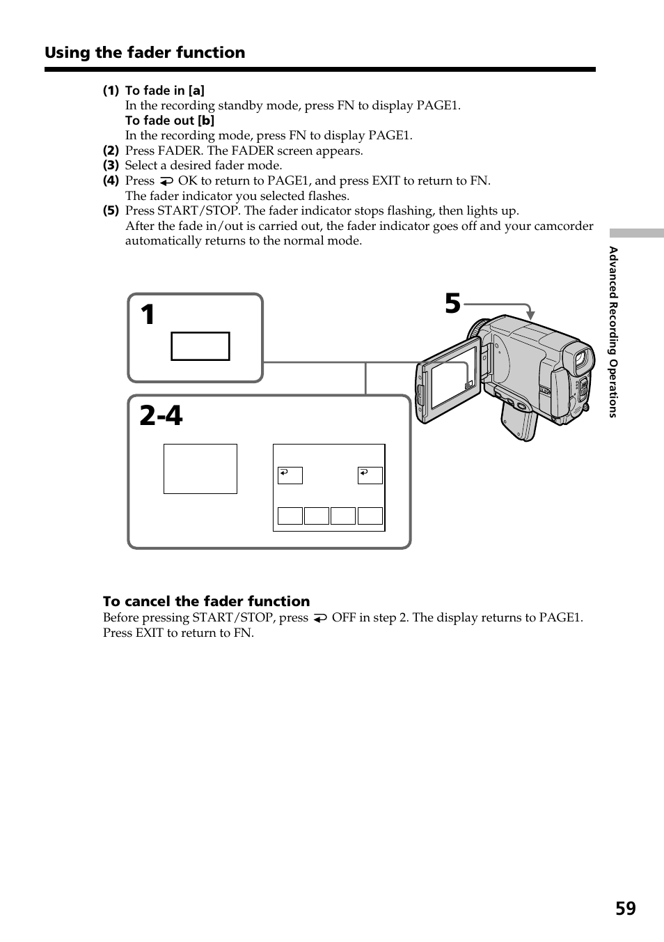 Fader | Sony DCR-IP55 User Manual | Page 59 / 216