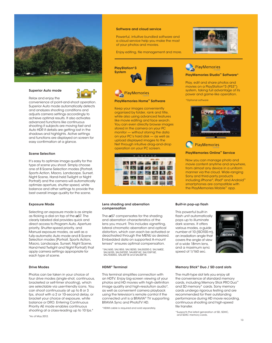 Sony SLT-A57K User Manual | Page 13 / 16