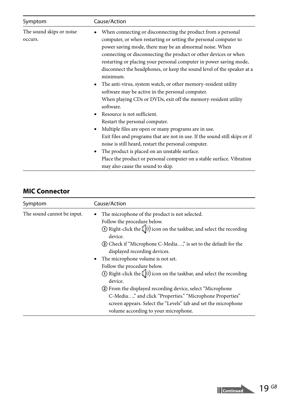 Mic connector | Sony VGP-UPR1 User Manual | Page 47 / 140