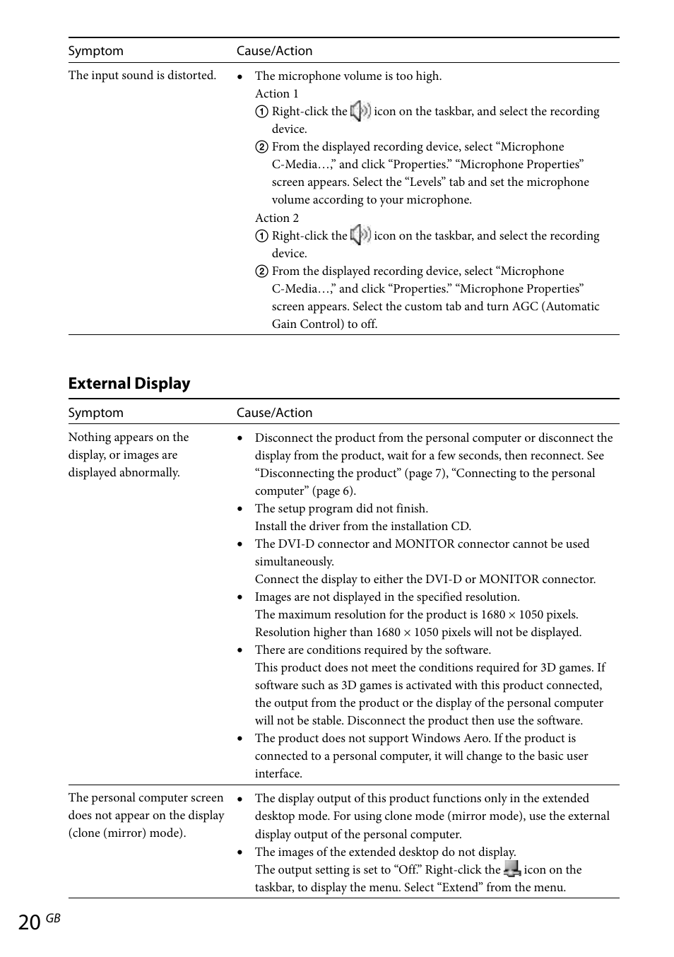 External display | Sony VGP-UPR1 User Manual | Page 48 / 140