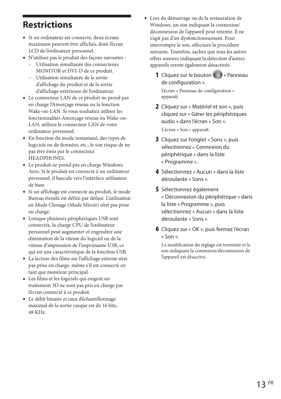 Restrictions | Sony VGP-UPR1 User Manual | Page 63 / 140