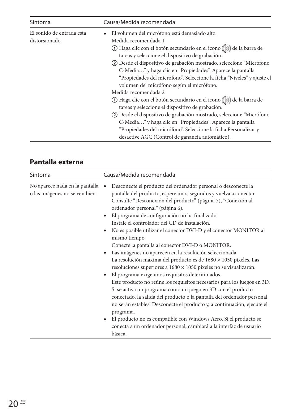 Pantalla externa | Sony VGP-UPR1 User Manual | Page 92 / 140