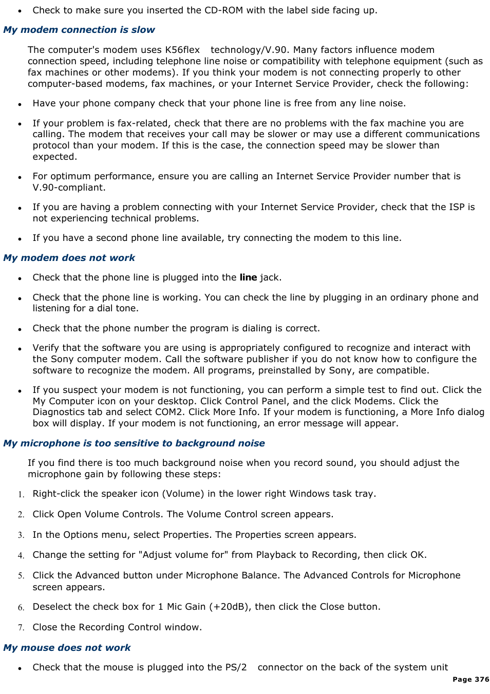 Sony PCV-R538DS User Manual | Page 376 / 586