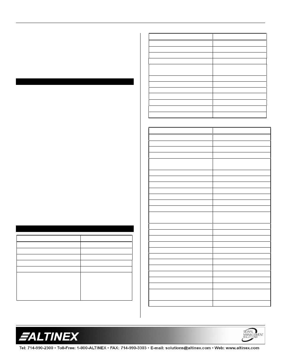 Distribution amplifiers | Altinex DA1226AT User Manual | Page 4 / 9
