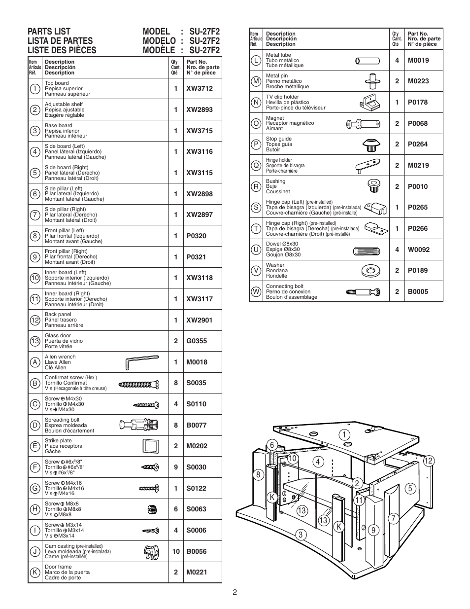 Sony SU-27F2 User Manual | Page 2 / 12