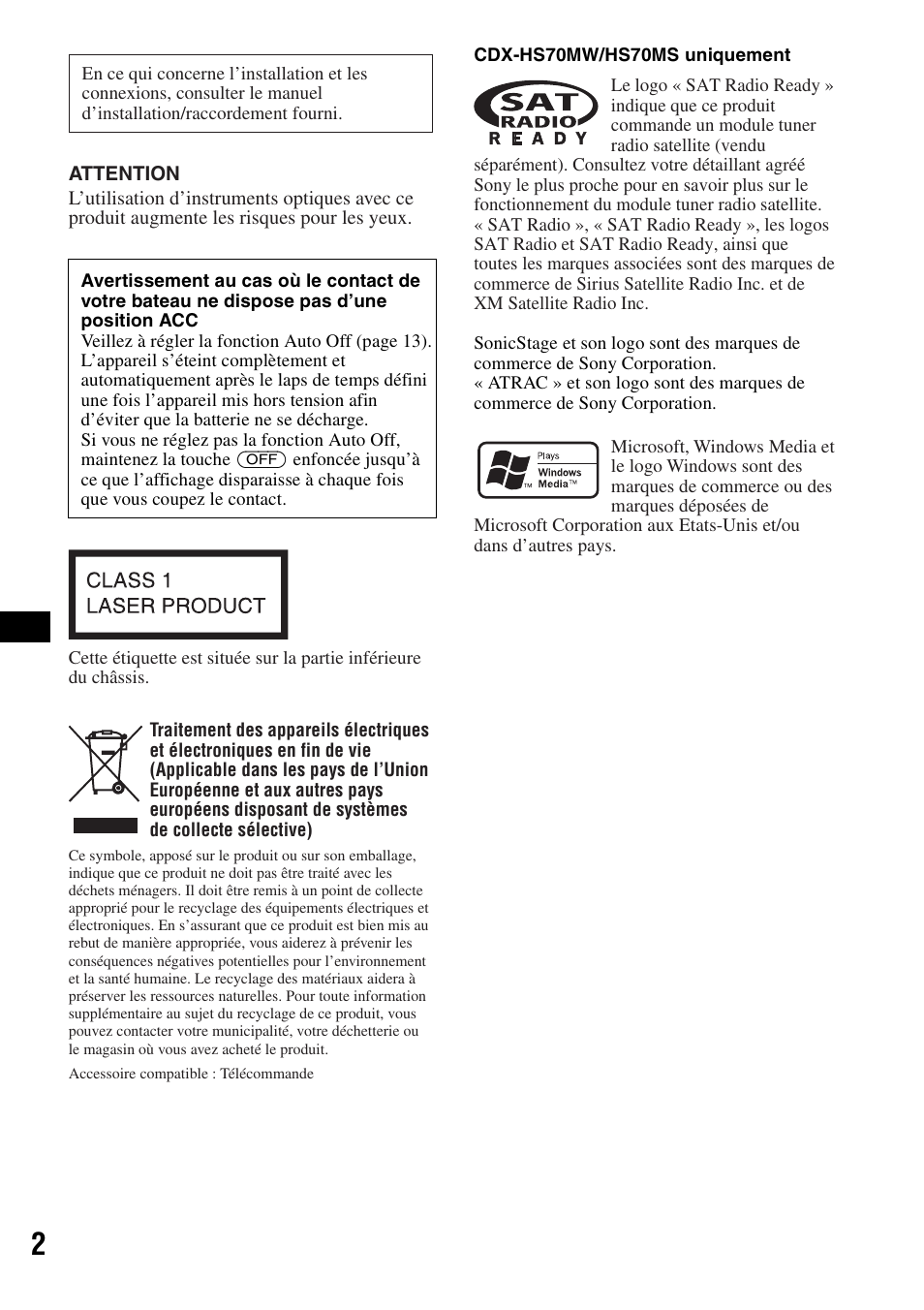 Sony CDX-HS70MW User Manual | Page 22 / 132