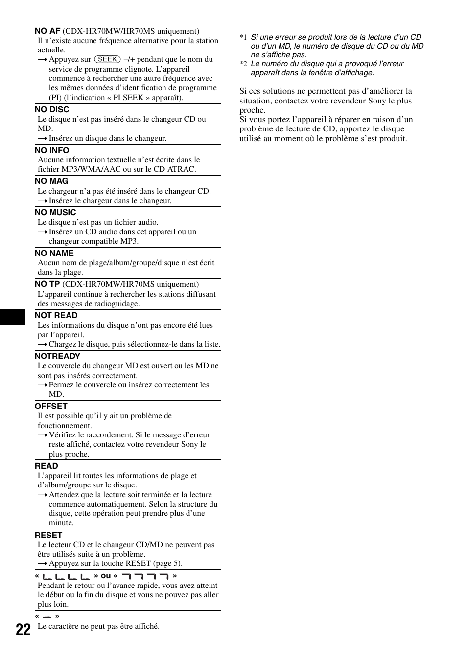 Sony CDX-HS70MW User Manual | Page 42 / 132