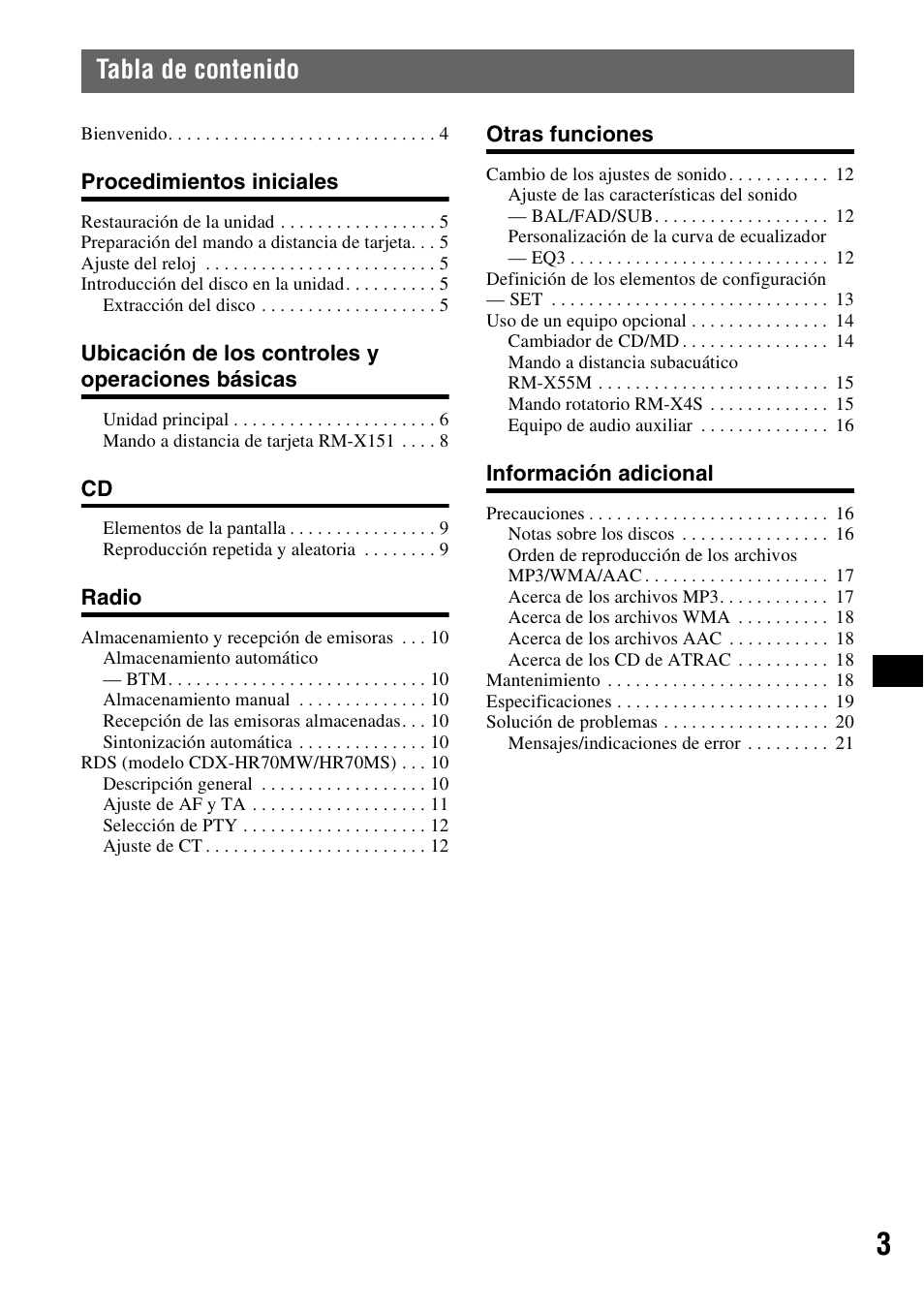 Sony CDX-HS70MW User Manual | Page 45 / 132