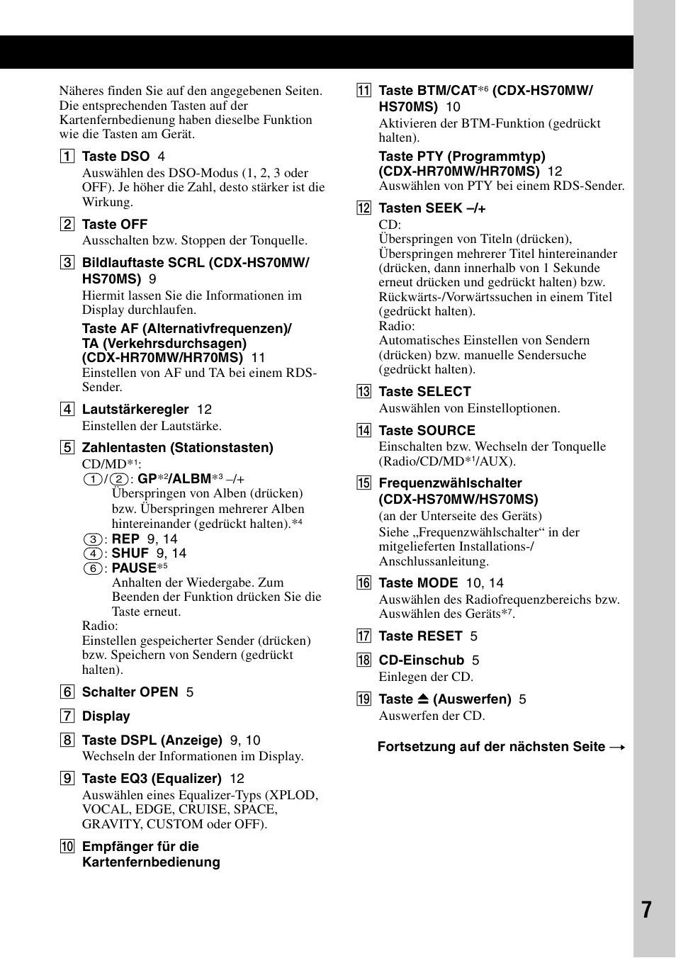 Sony CDX-HS70MW User Manual | Page 71 / 132