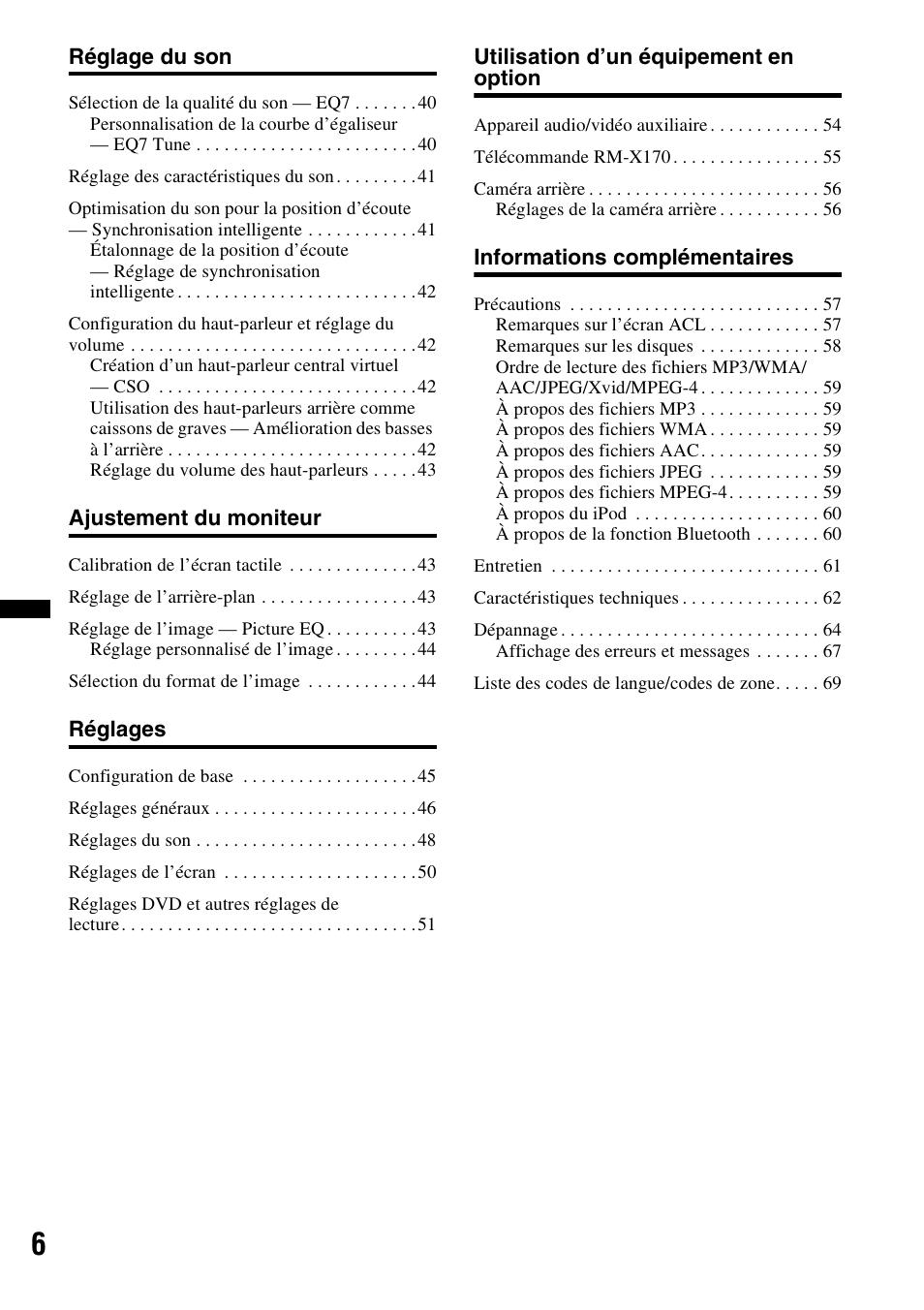 Sony XAV-63 User Manual | Page 70 / 200