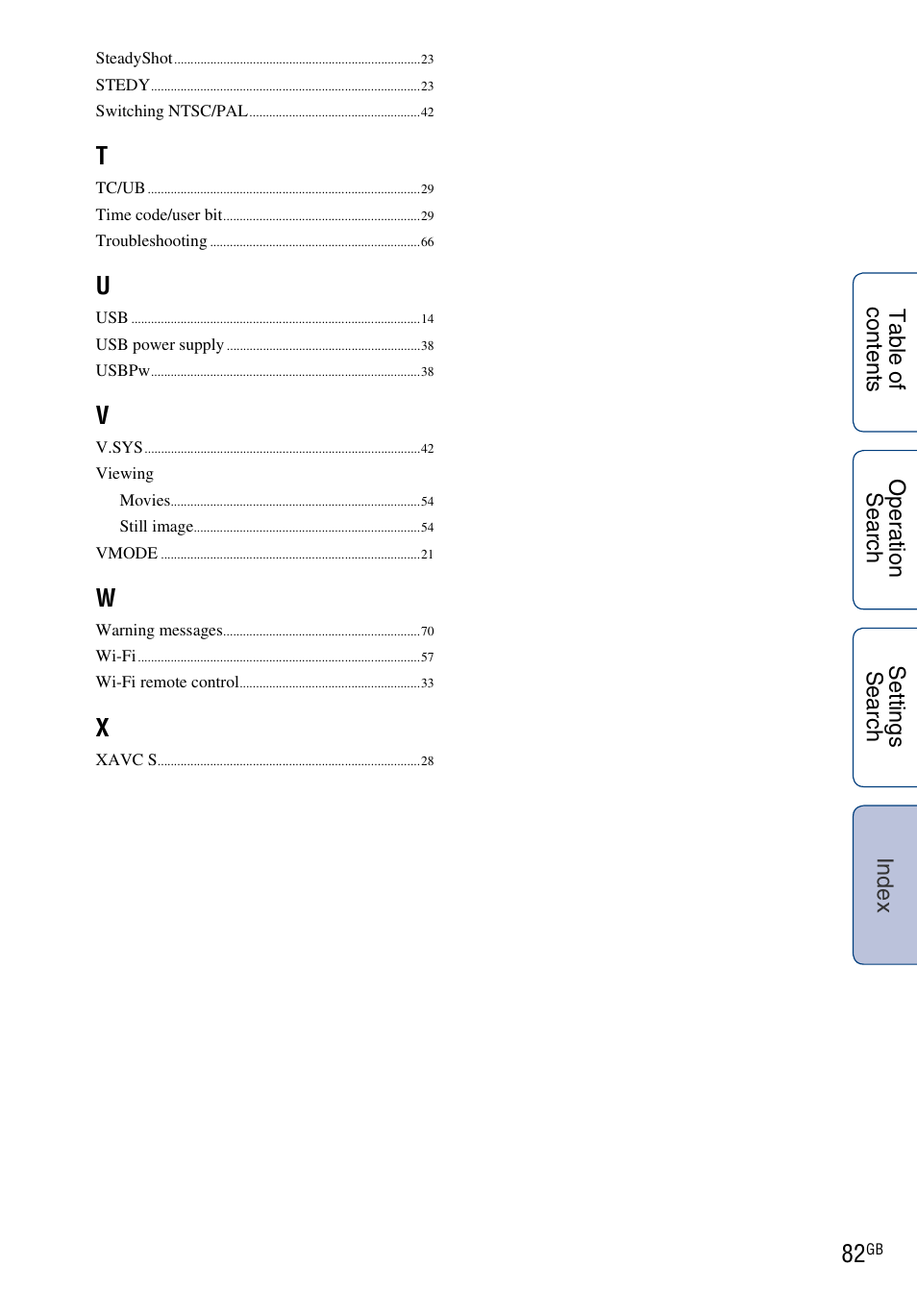 Sony HDR-AS100VR User Manual | Page 82 / 82