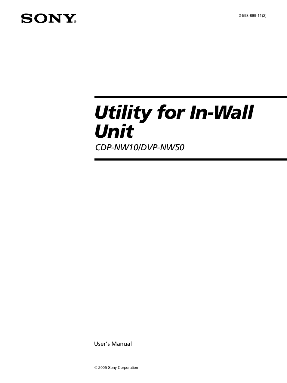 Sony DVP-NW50 User Manual | 40 pages