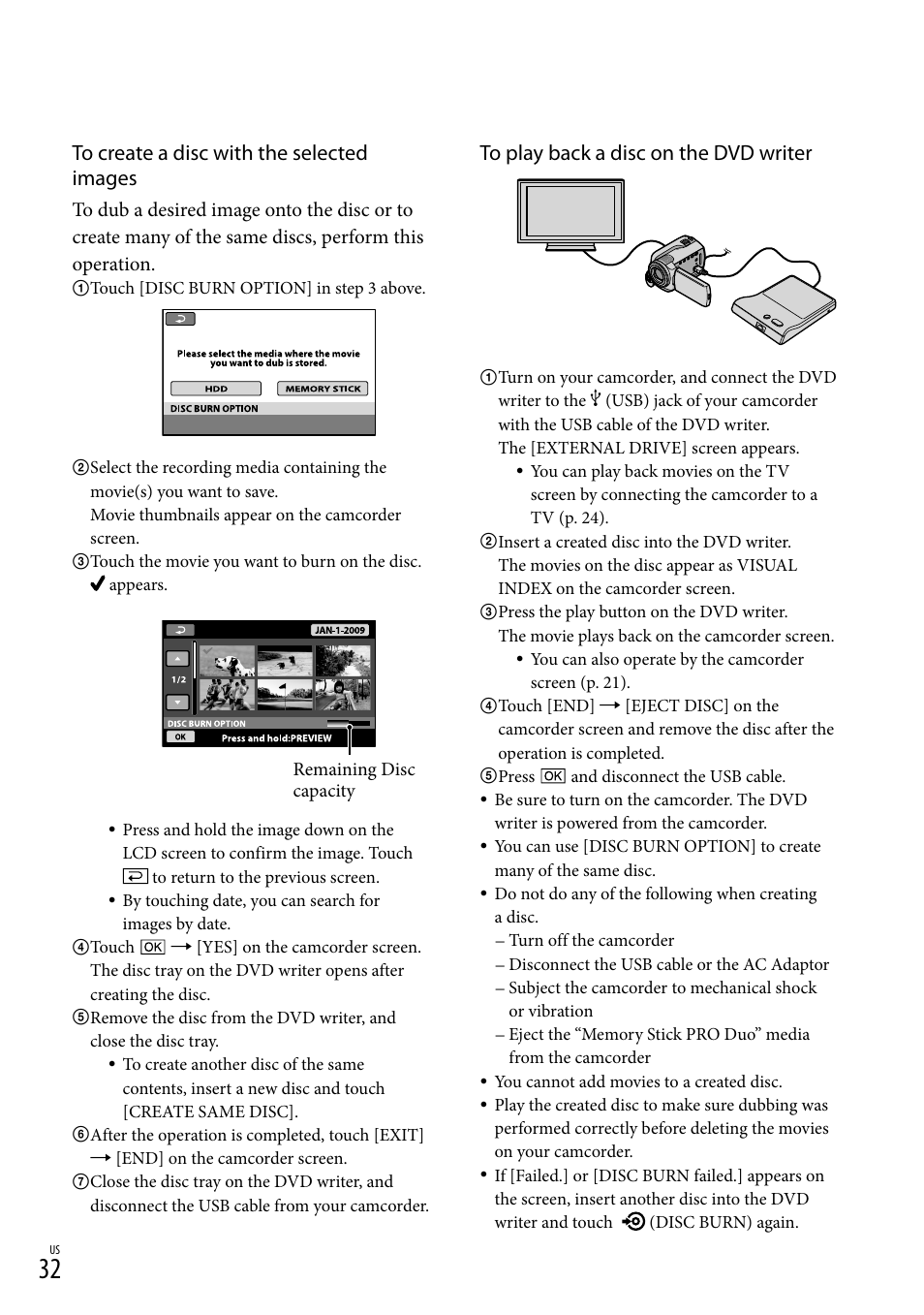 Sony DCR-SR67 User Manual | Page 32 / 116