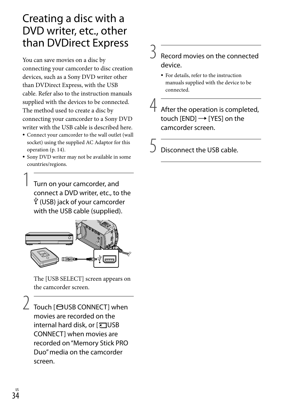 Sony DCR-SR67 User Manual | Page 34 / 116