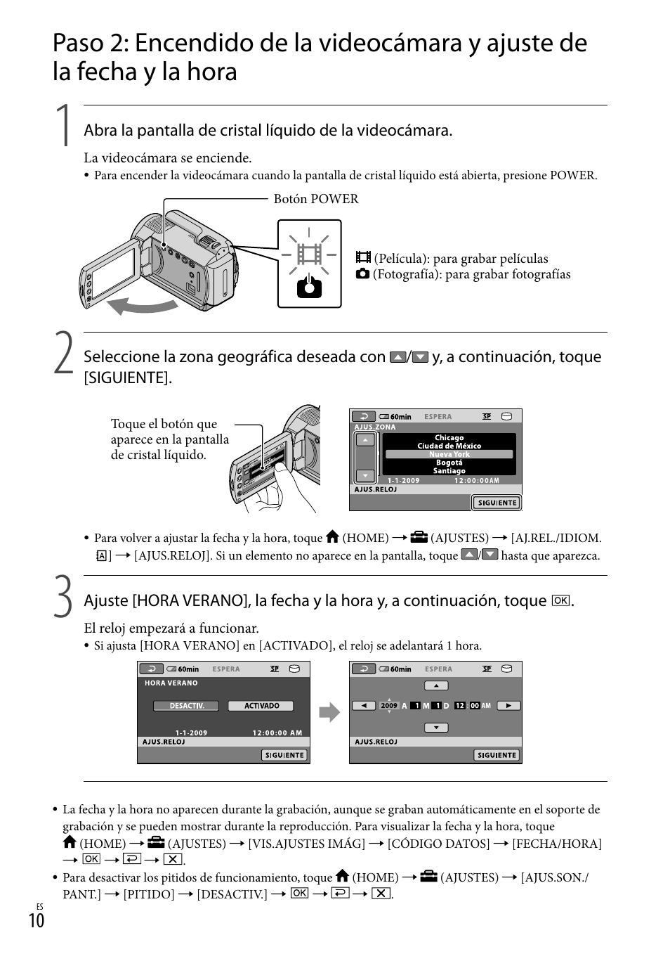 10) o e | Sony DCR-SR67 User Manual | Page 68 / 116