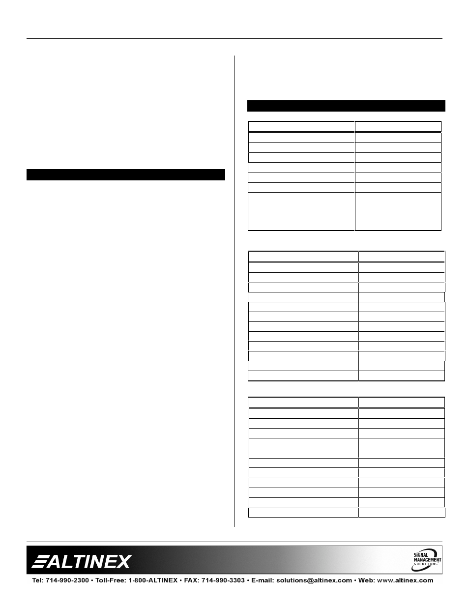 Distribution amplifiers | Altinex DA1904SX User Manual | Page 4 / 10