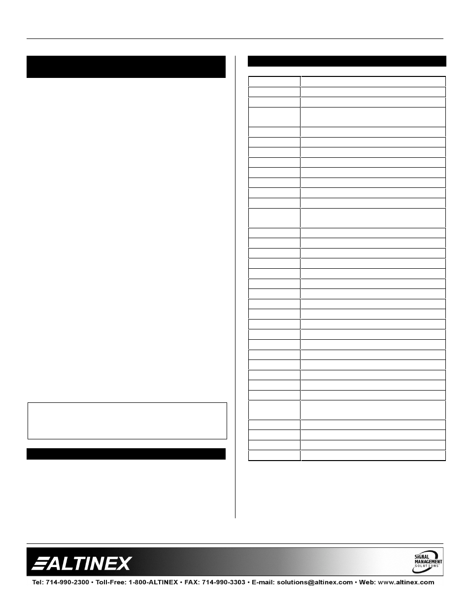 Distribution amplifiers | Altinex DA1904SX User Manual | Page 8 / 10