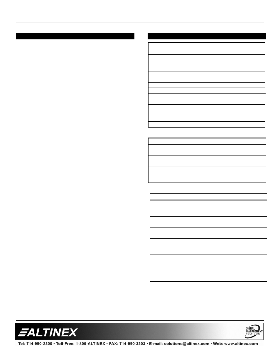 Special application | Altinex CAT-5 Receiver Card PE1004CF User Manual | Page 4 / 13