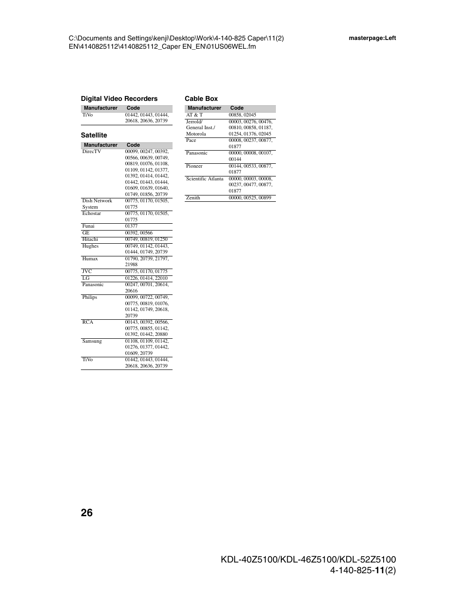 Sony KDL-52Z5100 User Manual | Page 26 / 48