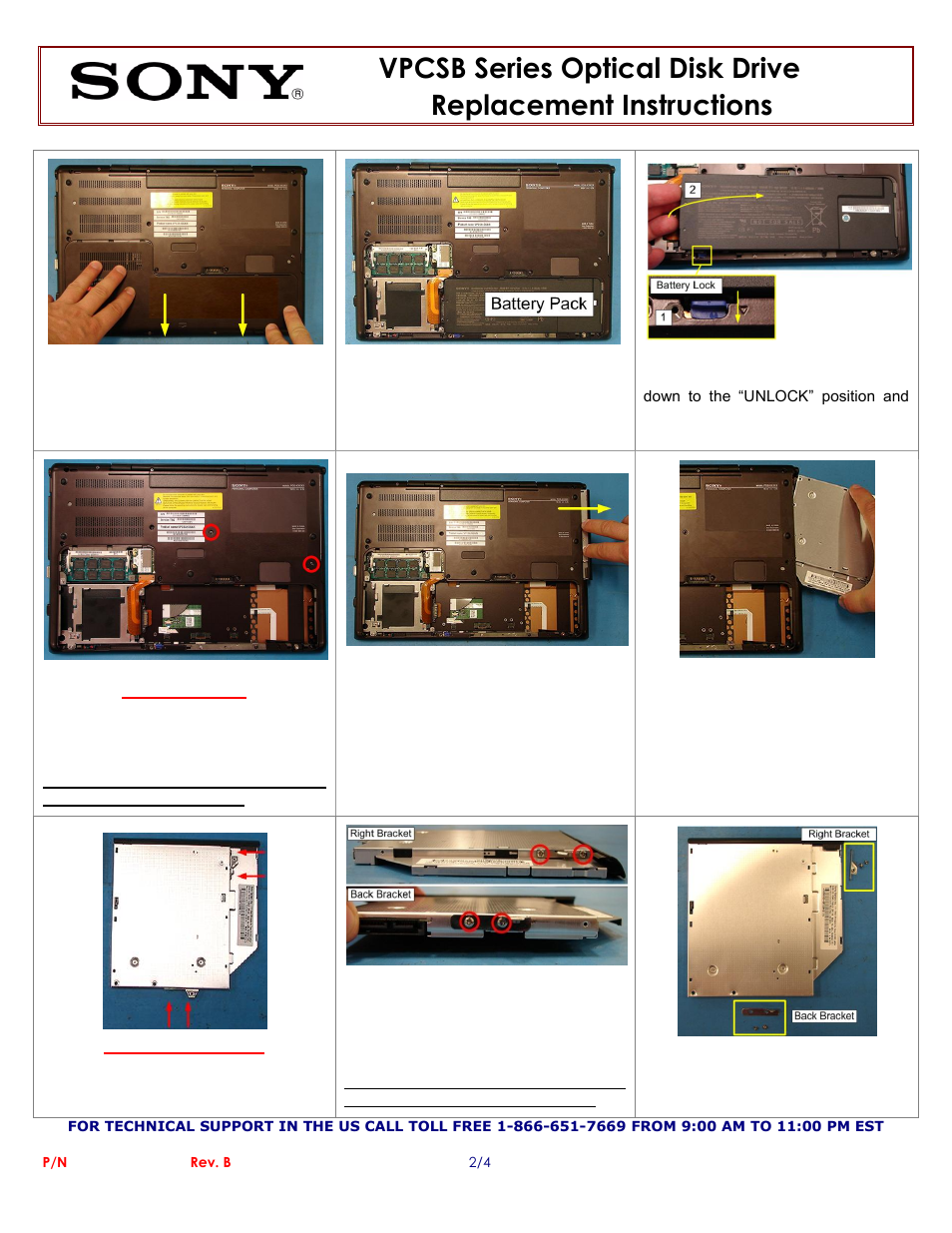 Sony VPCSB11FX User Manual | Page 2 / 4