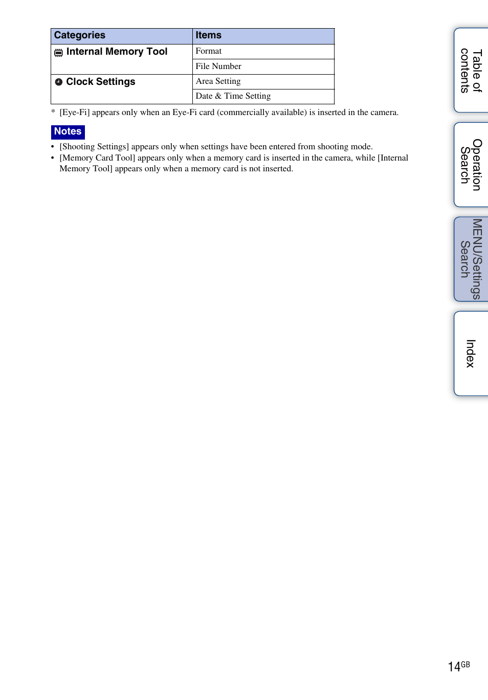 Sony DSC-W560 User Manual | Page 14 / 141