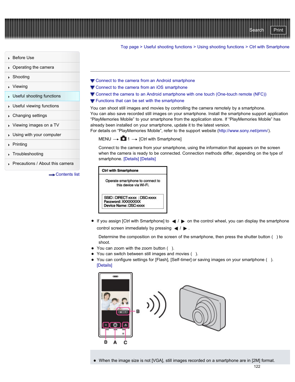 Ctrl with smartphone, Cyber-shot user guide | Sony DSC-RX100M2 User Manual | Page 131 / 269
