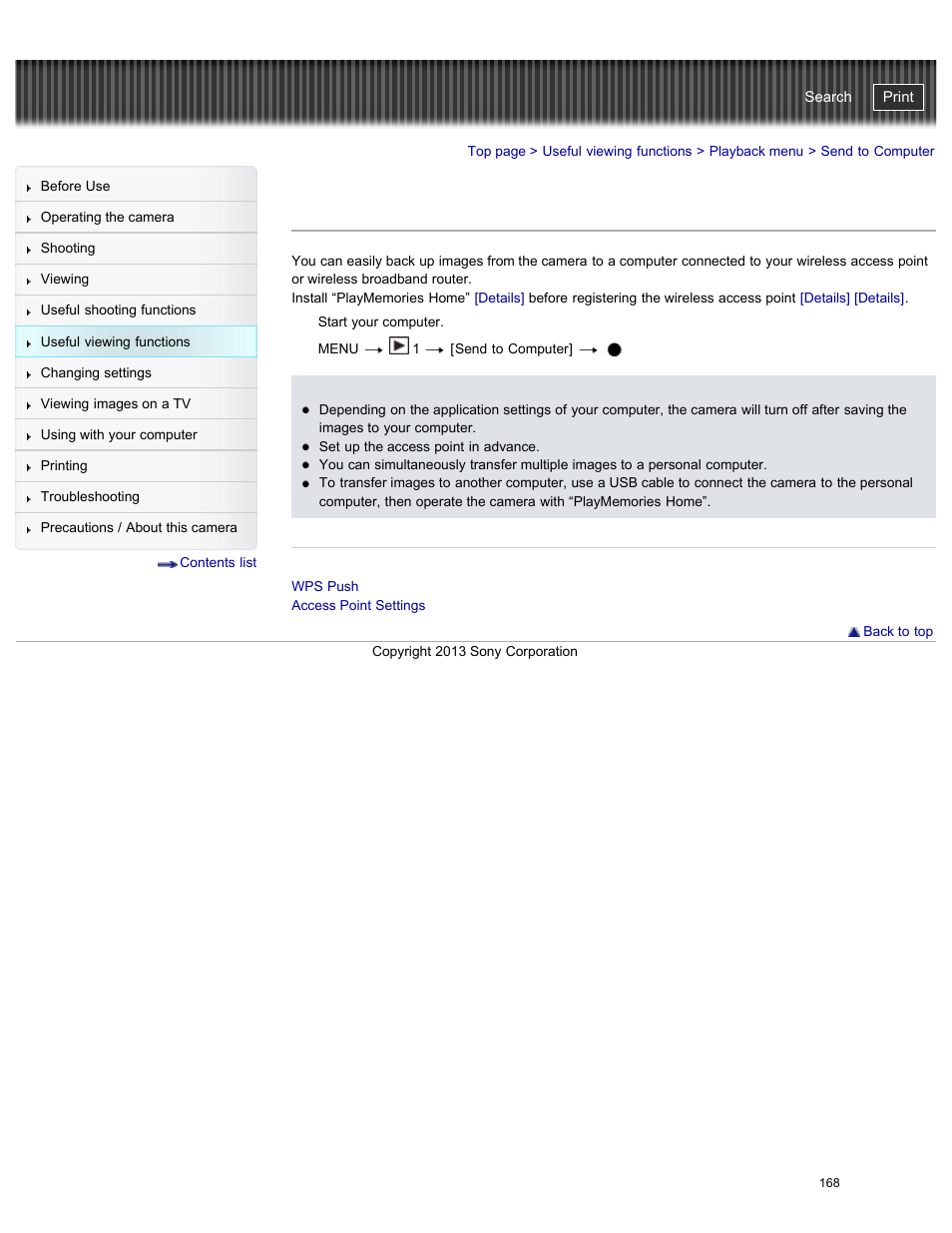 Send to computer, Cyber-shot user guide | Sony DSC-RX100M2 User Manual | Page 177 / 269