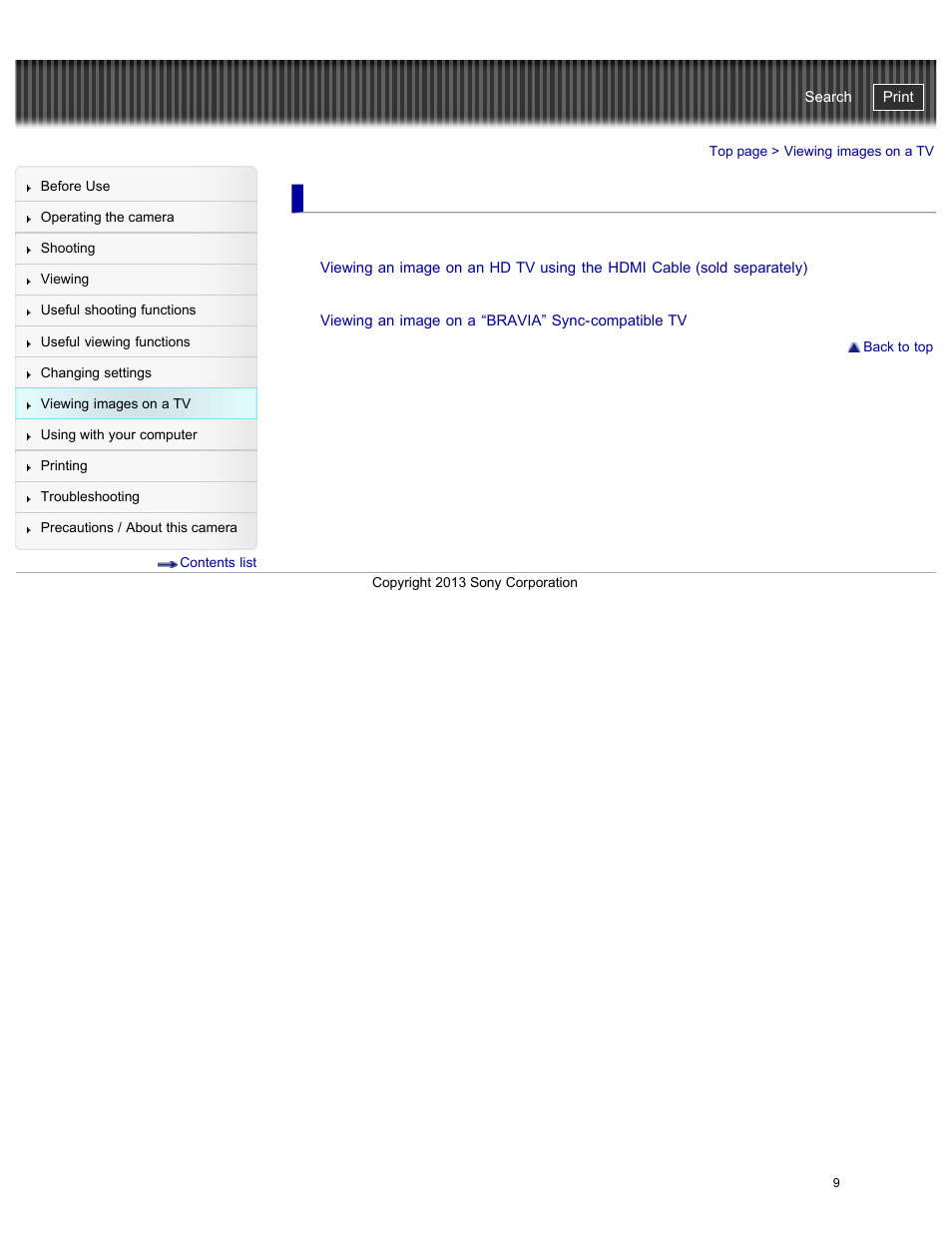 Viewing images on a tv, Cyber-shot user guide | Sony DSC-RX100M2 User Manual | Page 18 / 269