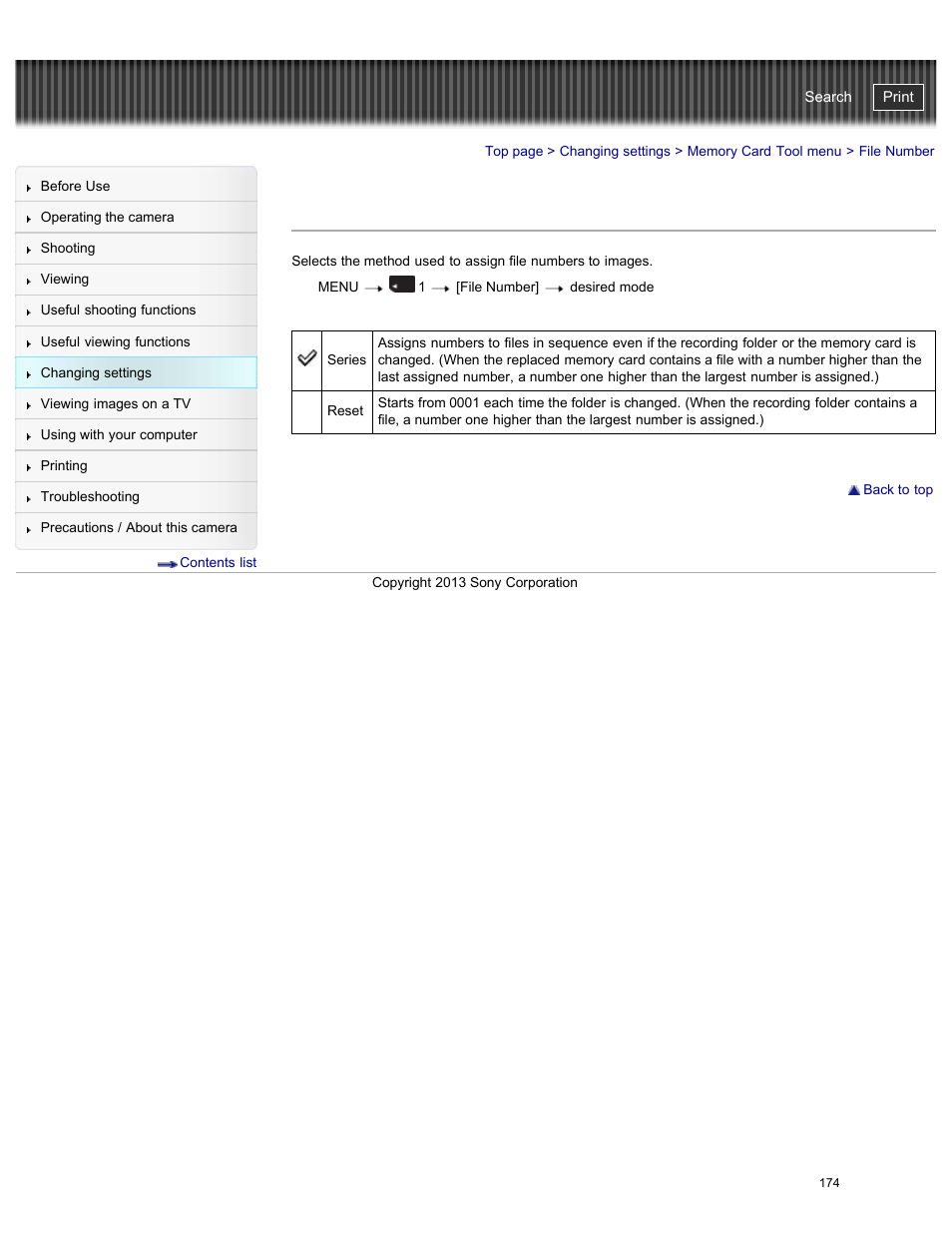 File number, Cyber-shot user guide | Sony DSC-RX100M2 User Manual | Page 183 / 269
