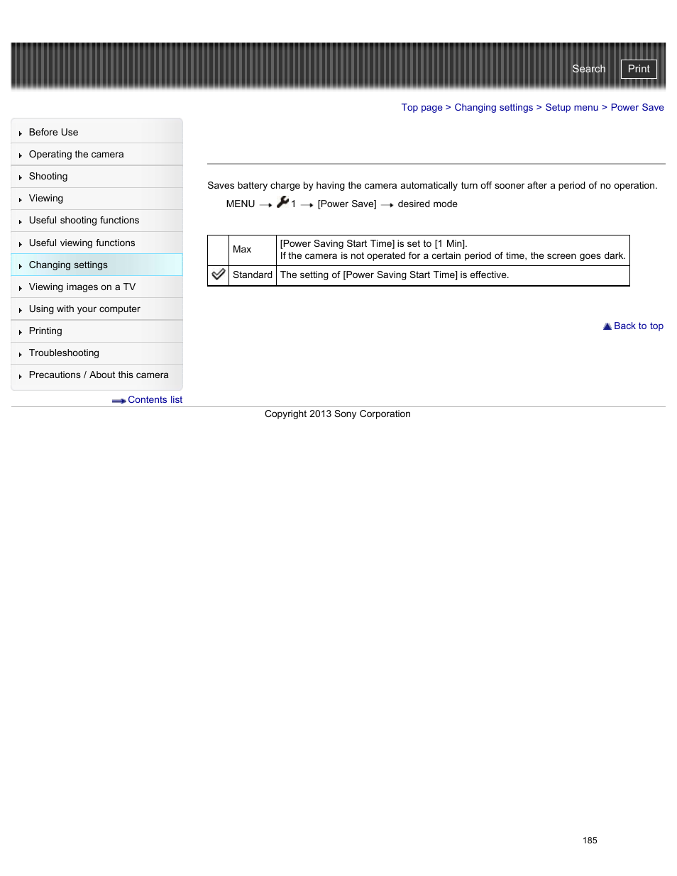 Power save, Cyber-shot user guide | Sony DSC-RX100M2 User Manual | Page 194 / 269