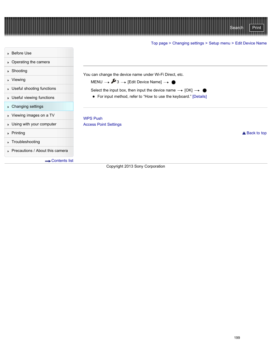 Edit device name, Cyber-shot user guide | Sony DSC-RX100M2 User Manual | Page 208 / 269