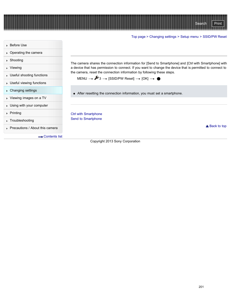 Ssid/pw reset, Details, Cyber-shot user guide | Sony DSC-RX100M2 User Manual | Page 210 / 269