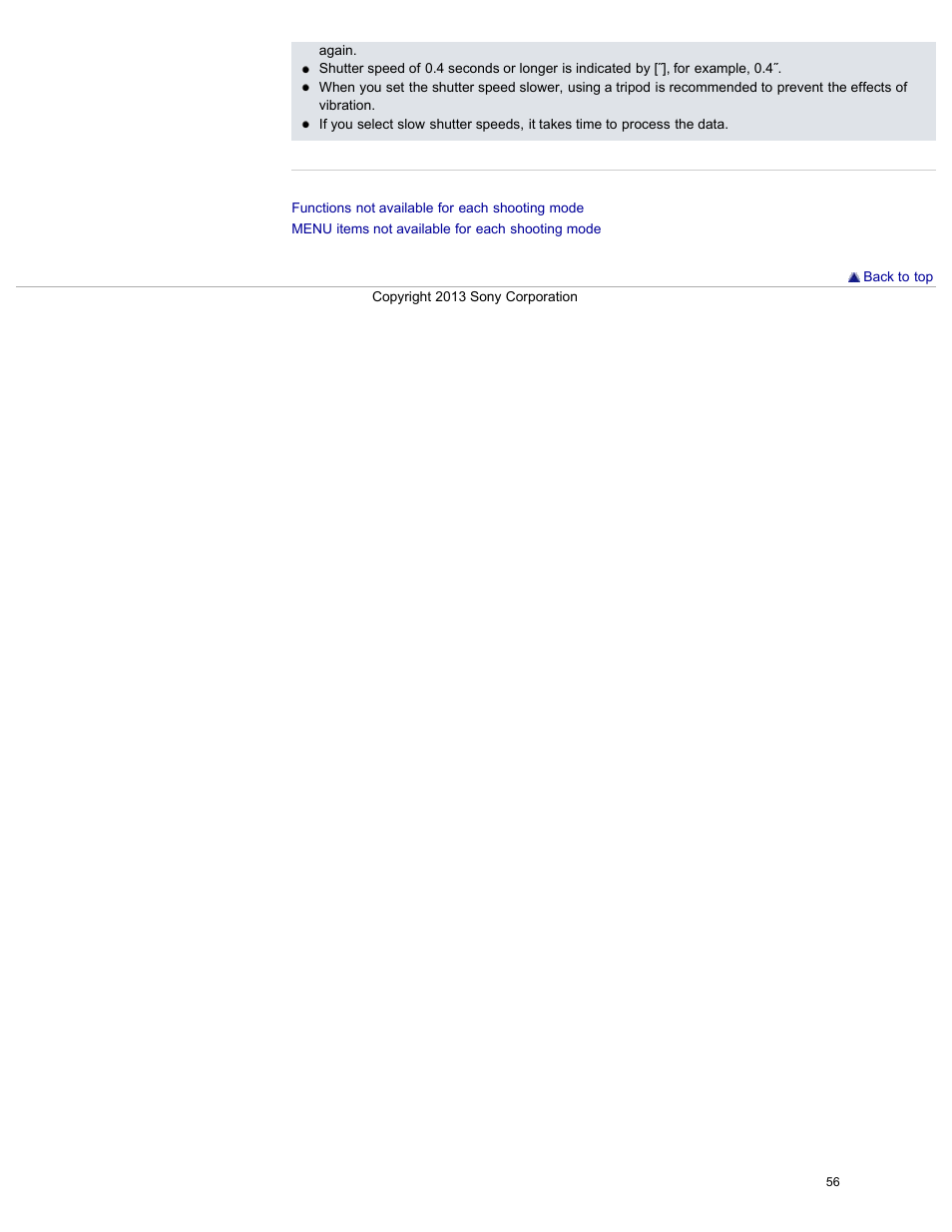 Sony DSC-RX100M2 User Manual | Page 65 / 269