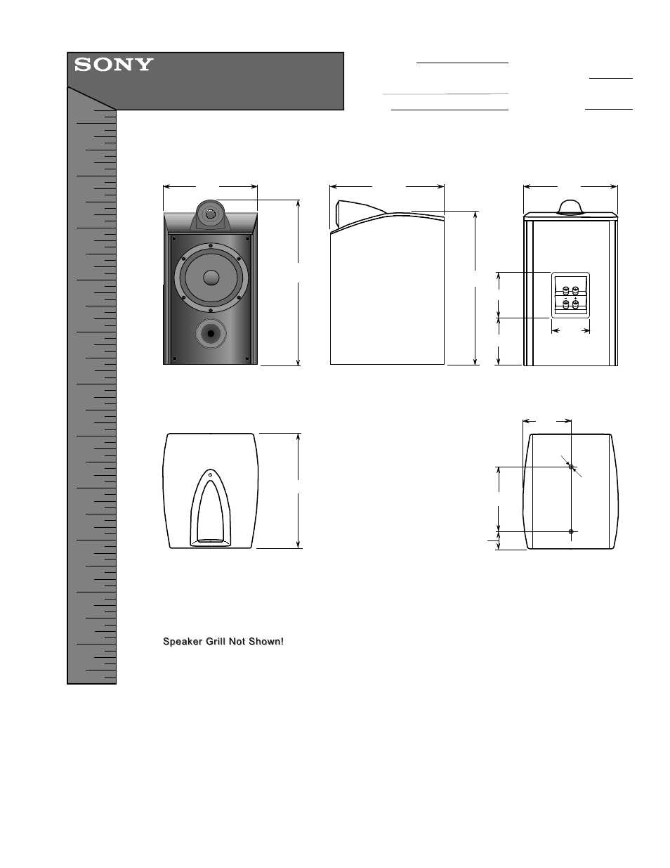 Sony SS-X30ED User Manual | 1 page