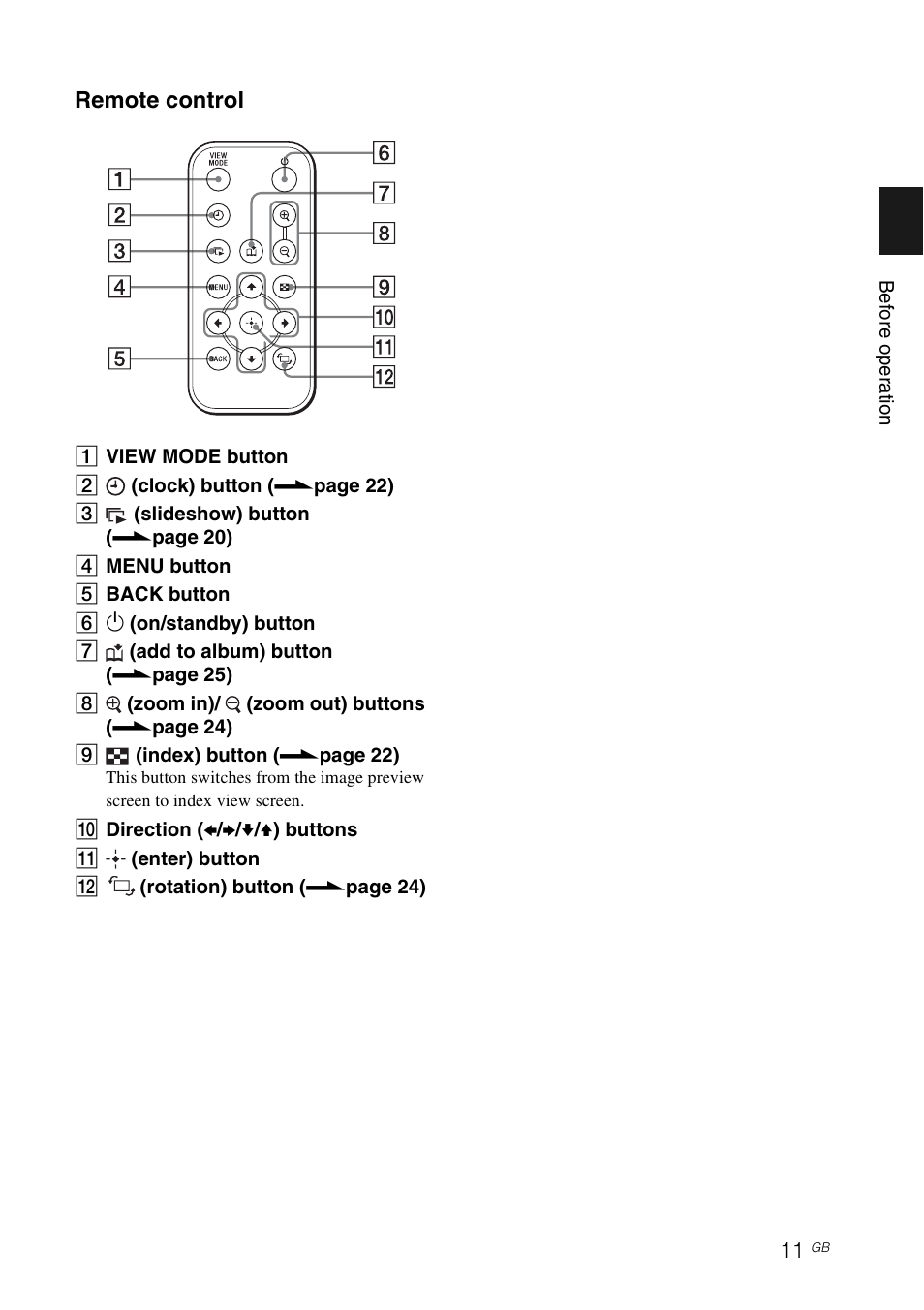 Sony DPF-D70 User Manual | Page 11 / 48