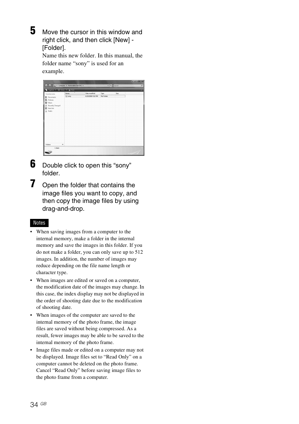 Sony DPF-D70 User Manual | Page 34 / 48