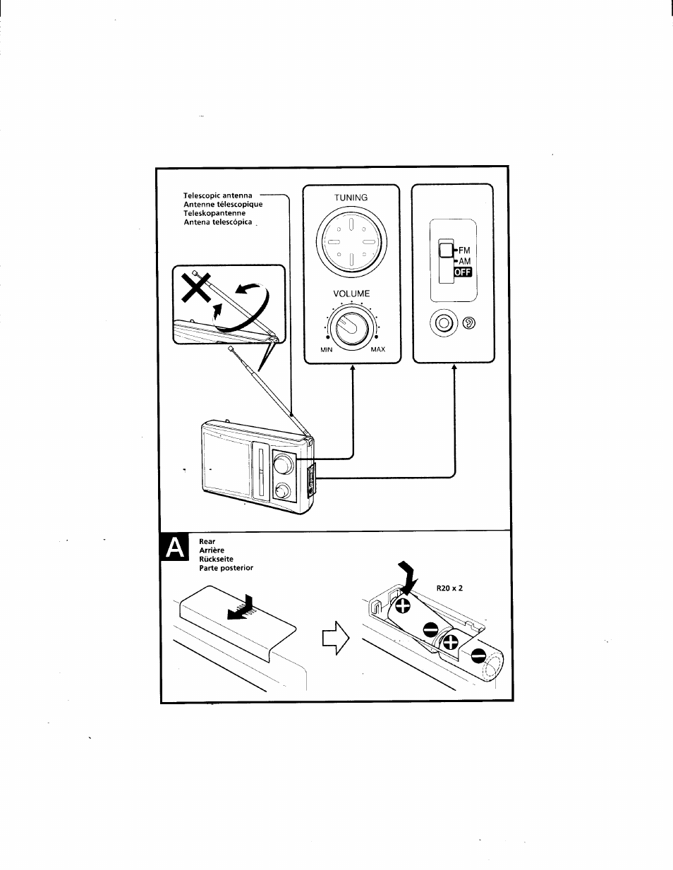 Sony ICF-18 User Manual | Page 2 / 6