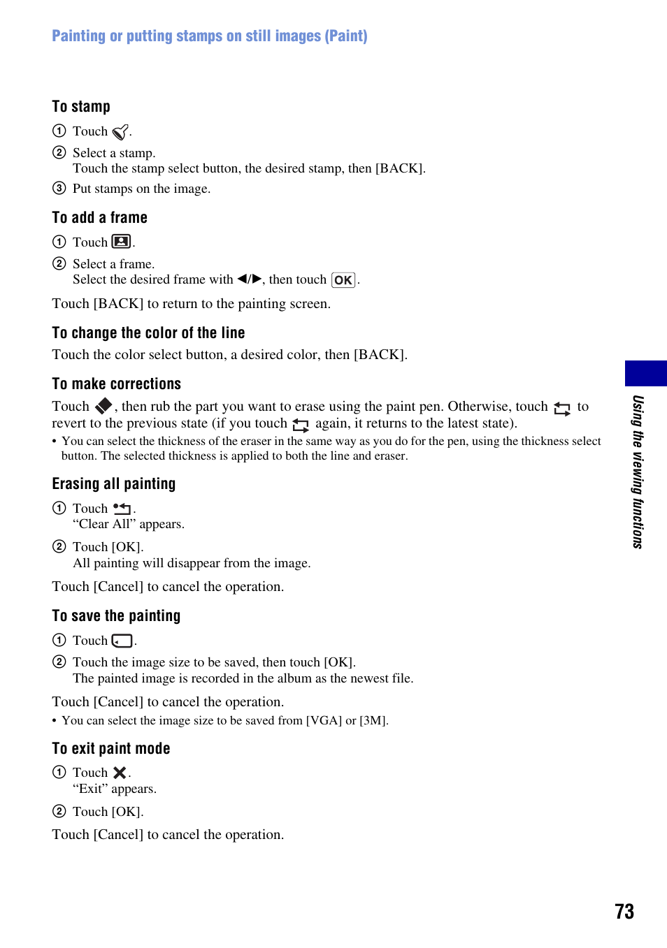 Sony DSC-T2 User Manual | Page 73 / 131