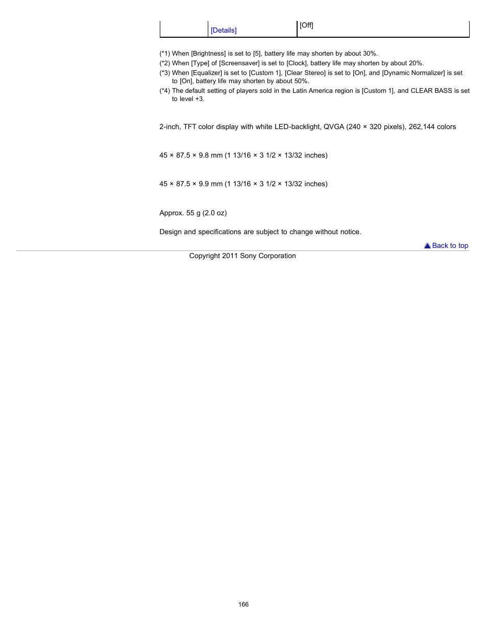 Sony NWZ-E364BLK User Manual | Page 166 / 172