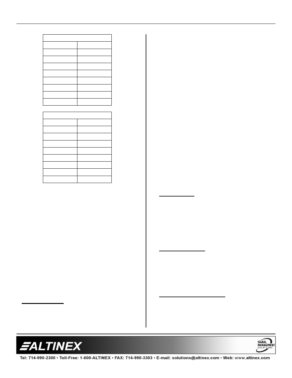 Multitasker | Altinex MT110-101 User Manual | Page 23 / 26