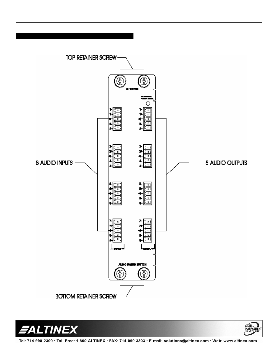 Multitasker | Altinex MT110-101 User Manual | Page 5 / 26