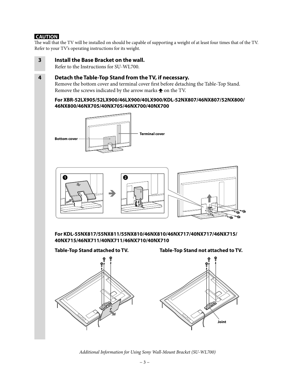 Sony KDL-46NX800 User Manual | Page 3 / 7